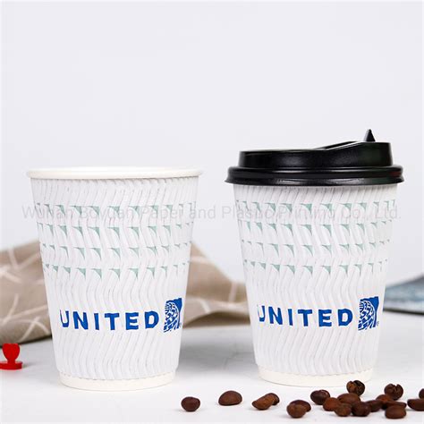 Oz Customized Disposable Ripple Wall Coffee Tea Paper Cup China