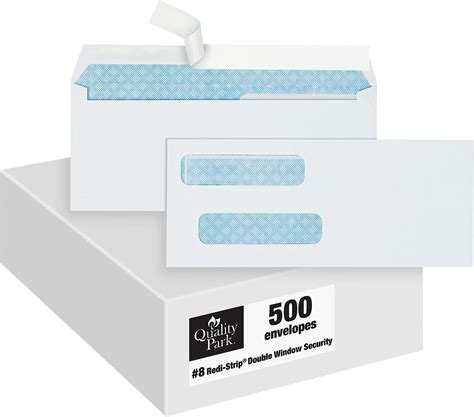 Quality Park Double Window Security Envelopes For Quickbooks Checks