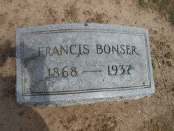 Francis Bonser Memorial Find A Grave