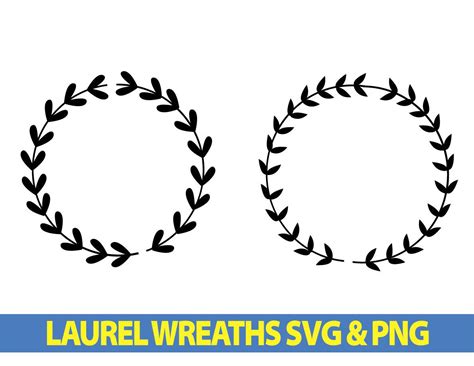 Laurel Wreaths Svg Laurel Wreath Svg Files Wreath Svg Laurel Svg Wreath