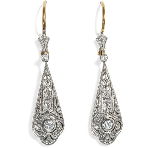 Art Deco Diamond Earrings
