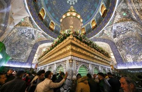 Najaf Ashraf Imam Alis A S Shrine Decorated With Flowers On The