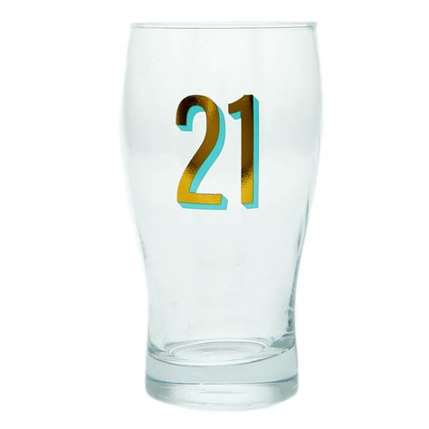 Buy 21st Birthday Pint Glass For Gbp 4 99 Card Factory Uk