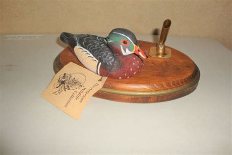 Craft Tex Wood Duck Drake Pen Holder Pen Holders Wood Ducks Holder