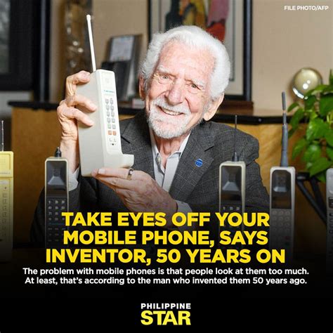 Martin Cooper Inventor Of The Motorola Dynatac 8000x 94 Year Old ‘father Of The Cellphone Uses