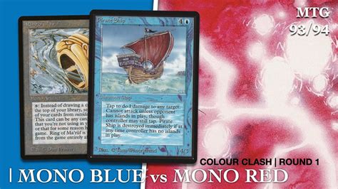 Mono Blue Vs Mono Red Ep Colour Clash Old School Magic The