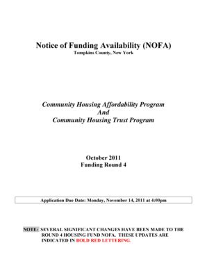 Fillable Online Tompkins Co Funding Round 4 Tompkins Co Fax Email