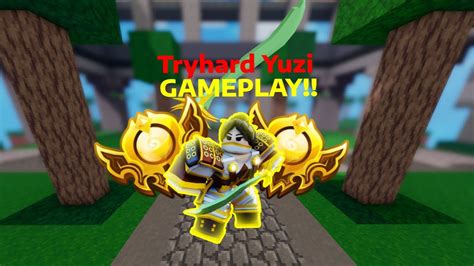 Tryharding With Yuzi Kit In Bedwars Youtube