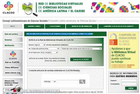 Red De Bibliotecas Virtuales De Ciencias Sociales En Am Rica Latina Y