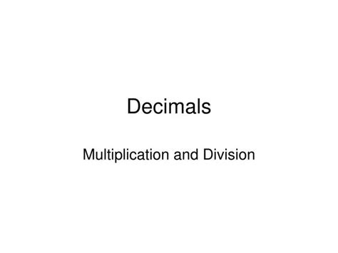 Ppt Decimals Powerpoint Presentation Free Download Id 1083530