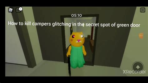 How To Kill Campers Glitching In The Secret Spot In Gallery Piggy