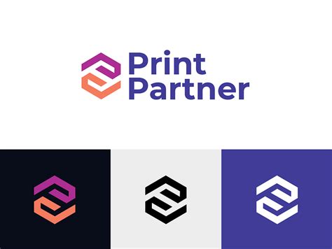 Print Partner logo design branding logo design by Sajjad Haider on Dribbble