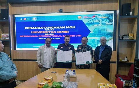 Petrochina Dan Unja Tandatangani Mou Peningkatan Kerja Sama Di Bidang