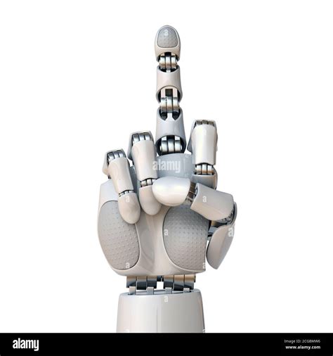 Robot Doigt Dhonneur Banque De Photographies Et Dimages Haute