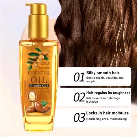 AZLA Moroccan Argan Oil Hair Essential Oil Hair Treatment Keratin ...