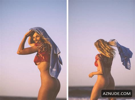 Natalie Jayne Roser Sexy Poses Naked In Series Magazine Beach
