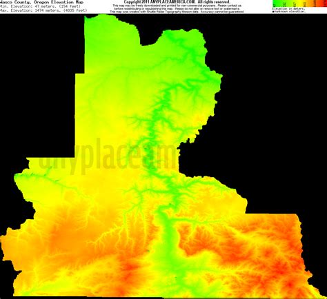 Wasco County Oregon Map