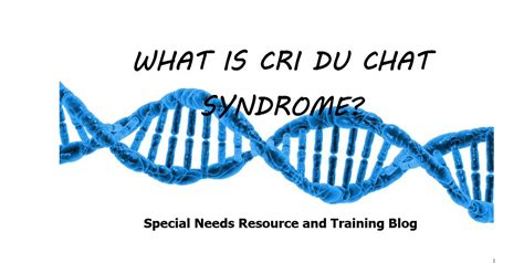 What is Cri Du Chat Syndrome? - Special Needs Resource and Training Blog