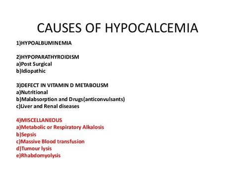 Hypercalcemia Vs Hypocalcemia