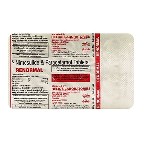 Renormal Tablet 10s Buy Medicines Online At Best Price From