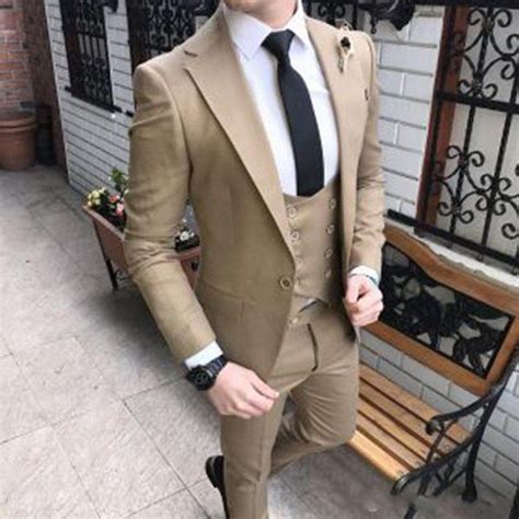 New Fashion Olive Green Slim Fit Groom Tuxedos Notch Lapel Groomsmen