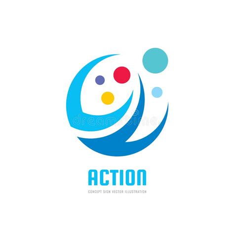 Action Vector Business Logo Template Concept Illustration Abstract