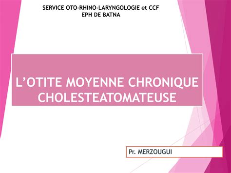 Solution 6 Diapo L Otite Moyenne Chronique Cholesteatomateuse Studypool