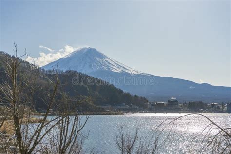 Mount Fuji View from Lake Kawaguchi, Yamanashi Prefecture Stock Photo ...