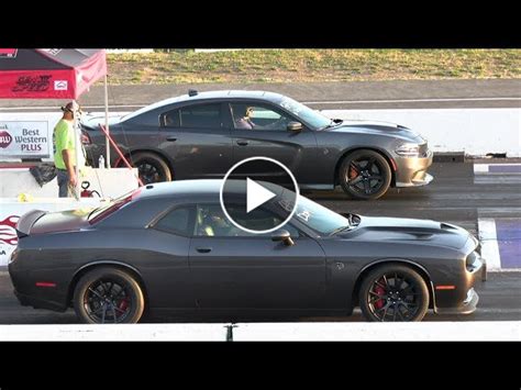 Wife Vs Husband Drag Racinghellcat Charger Vs Hellcat Challenger