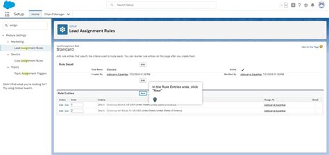 How To Setup A Criteria Based Lead Assignment Rule In Salesforce