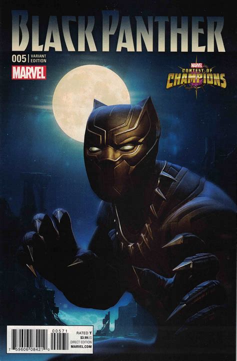 Black Panther 5 1 10 Kabam Contest Of Champions Game Variant Marvel Anad 2016 Ultimate Comics