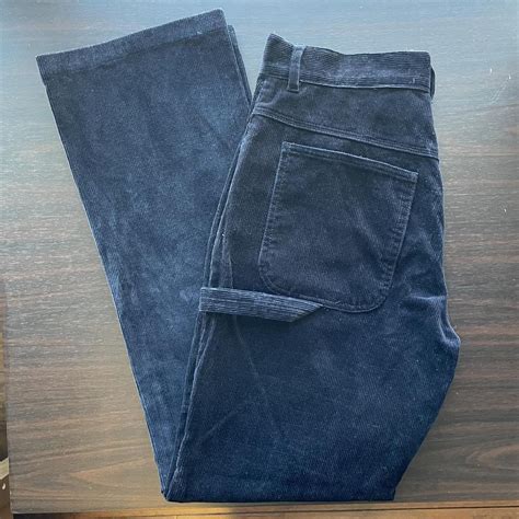 Brandy Melville John Galt Corduroy Pant In Navy Depop