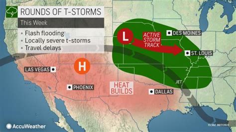 Rounds Of Stormy Weather Set To Strike Central Eastern Us This Week