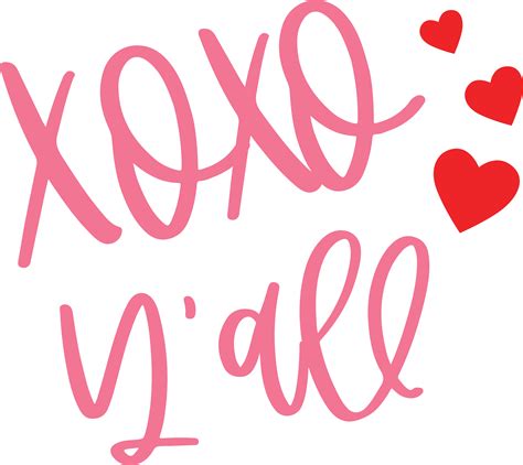 Xoxo Phrase Svg Cut File Snap Click Supply Co