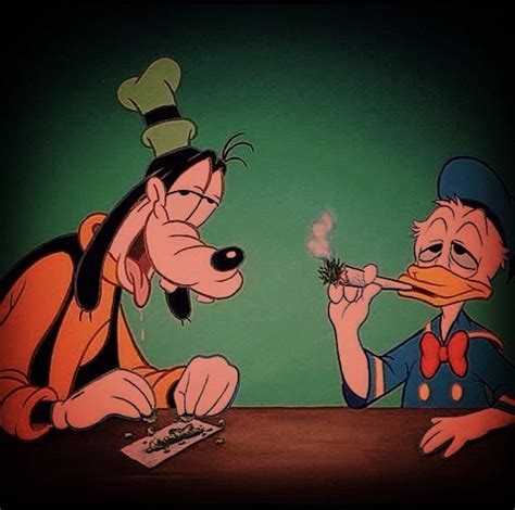 Donald Duck Smoking Weed