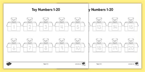 Tracing Numbers 1 20 Math Teaching Resources Twinkl Worksheets Library