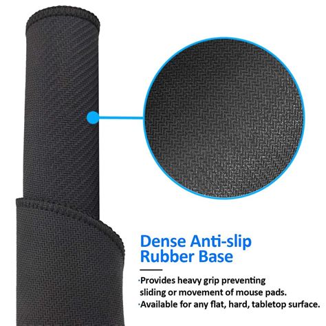 Adobk Mouse Pad Anti Slip Rubber Round Mousepads Desktop Notebook Mouse Mat With Stitched Edge