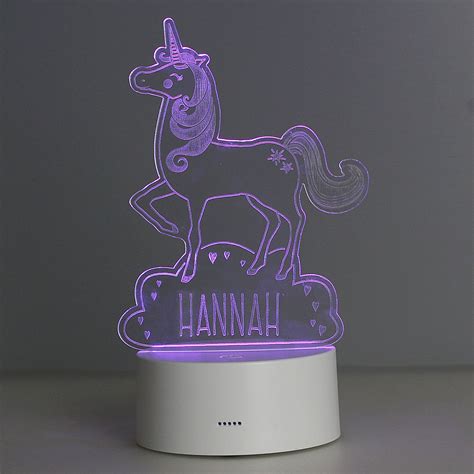 Personalised Unicorn Led Colour Changing Night Light Led Color Night