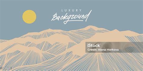 Desert Landscape Linear Sand Dunes Stock Illustration - Download Image ...