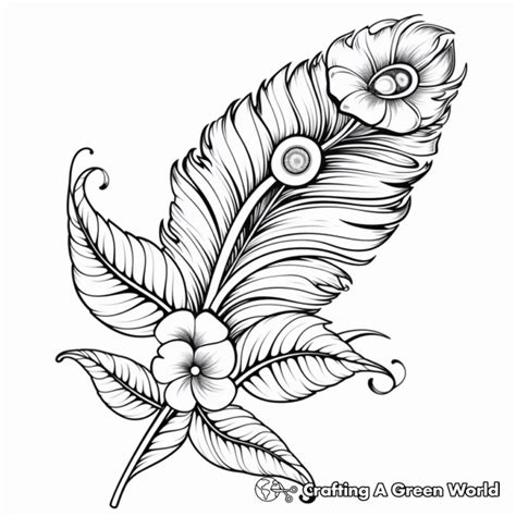 Peacock Feather Coloring Pages Free Printable