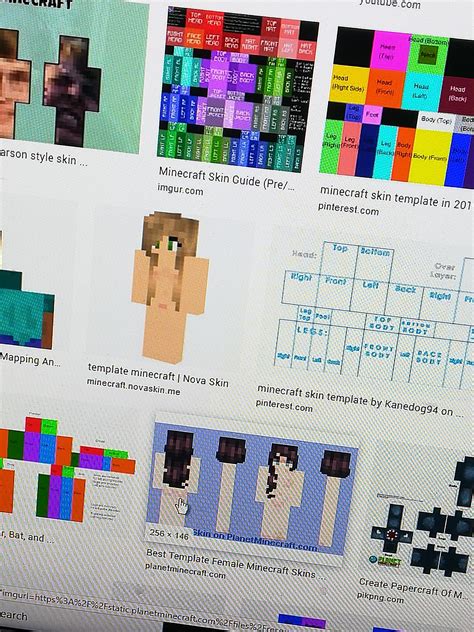 I Was Looking For Skin Templates To Make My Own Minecraft Skin And I