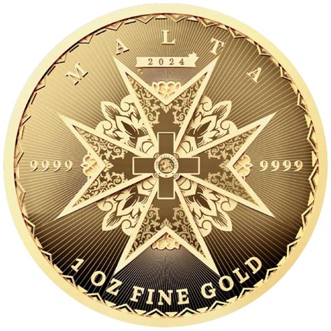 Malta Maltese Cross 1 uncja Złota 2024 Wyroby Mennicze