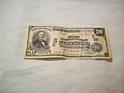 1902 Twenty Dollar 20 Federal National Bank Of New York Large Note