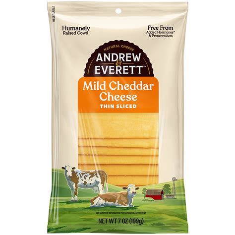 Order Andrew And Everett Thin Sliced Mild Cheddar Cheese Fast Delivery