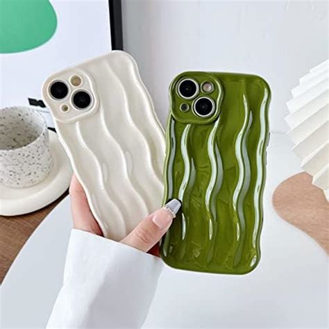 Water Ripple Pattern Curly Wave Frame Soft Compatible With Iphone Case