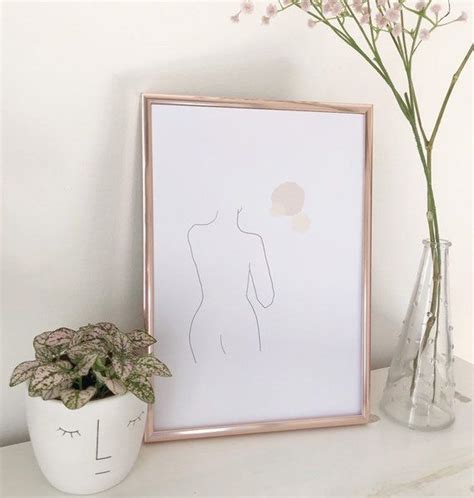 Nude Minimal Line Art Drawing One Line Illustration Etsy Minimalism