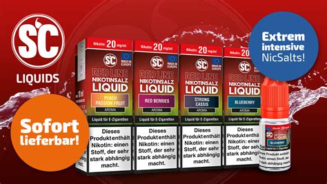 Sc Red Line Nikotinsalz Liquid Ml Mg