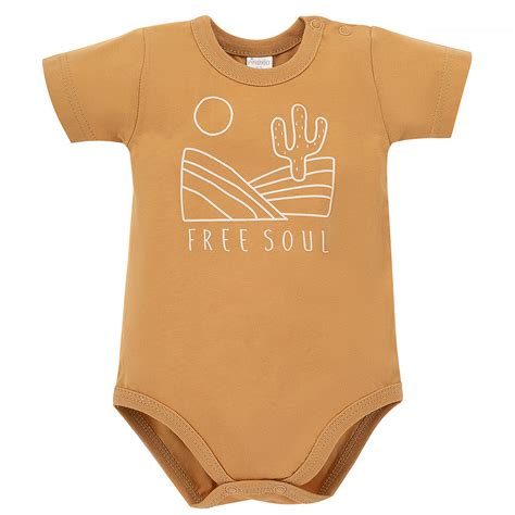 Body Krótki Rękaw Free Soul Żółty Pinokio Baby Go