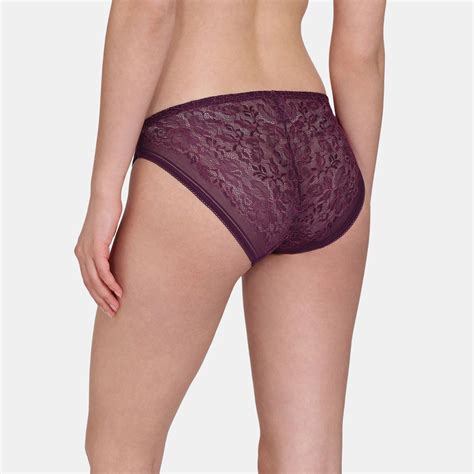 Zivame Primrose Low Rise Full Coverage Bikini Panty Dark Purple Buy