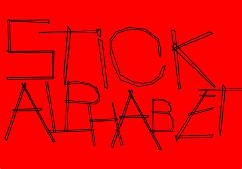 A Stick Alphabet - Free Photoshop Brushes at Brusheezy!